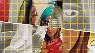 Hot shemale undresses in bathroom teasing with ripped clothes 😏