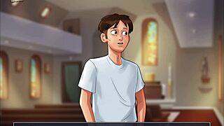 i'm playing summertime saga 219, it's so erotik... wait, cartun?