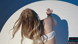 Anna Claire Clouds' Provocative Striptease for Playboy