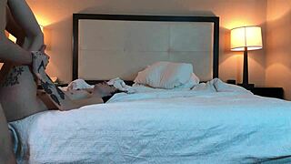 Hot tatted petite beauty gets fucked missionary