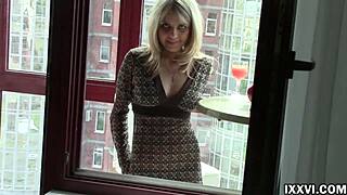 Young Blonde Girl FIRST TIME NAKED in Front of Camera