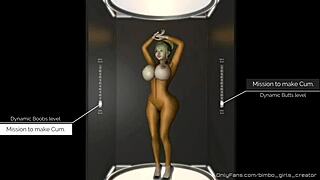 Powerboob girls show off big tits and asses