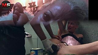 Blonde slut Yelena02 takes dildo and fist deep