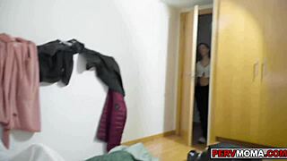 Stepson Gets Boner Seeing Stepmom Canela Skin's Big Titties