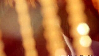 indian brunette undresses while dancing