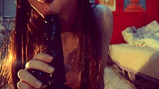 Petite Teen Rides Bbc Dildo With Butt Plug!
