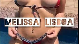 Melissa Lisboa shows off taking cum on ass and in mouth with big cock part 1!