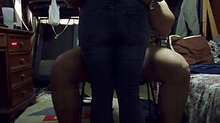 Hot amateur brunette with big ass says, Fuck me in cowgirl position.