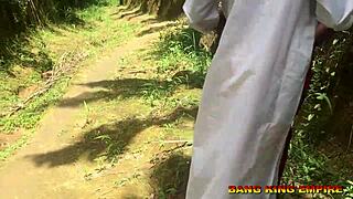 i couldn't resist temptation as priest and she enjoyed my big black monster in african forest