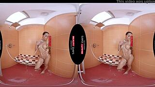 Intense shower allurement with Anna