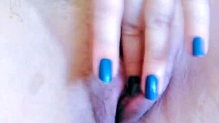 Watch the petite teen masturbate on video call for me