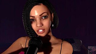 That sexy ebony singer takes it hard oral and anal!