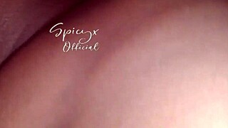 lucky guy fucks the creamy pussy of the young spicyx official