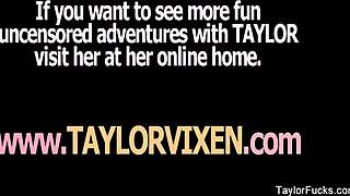 taylor vixen behind the scenes, showing off her big tits and pussy