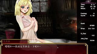 hungry bunny girl on sofa in black smith-12