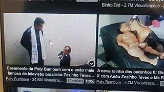 Latina Paty Bumbum's Big Ass Fetish With Dwarf Zezinho Teves In Reality Video