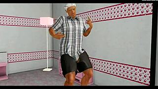 anime girl spins around in hentai comic