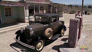 three naughty girls seduce a gas station worker for steamy group fun!