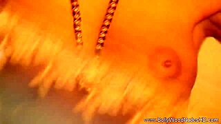 indian brunette undresses while dancing