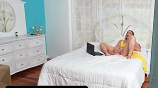 Step-mother munches stepson's cock