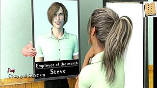 i'm playing being a dik chick route 1 as brunette with big tits and ass