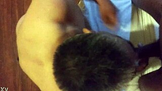 Sucking Black Shemale's Monster Cock