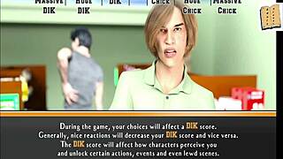 i'm playing being a dik chick route 1 as brunette with big tits and ass