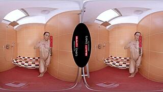 Intense shower allurement with Anna