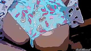 Perverted stepfather forces girl in cartoon