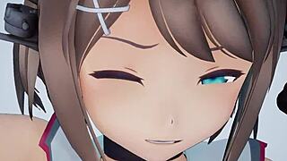 maya from kantai collection getting fucked hard in this anime hentai