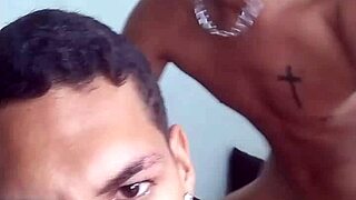 Novinho ate my tasty ass in a hot bareback session with a bodybuilder.