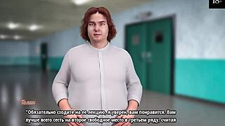 complete gameplay - my cute roommate 2 part 2 with young 18+ milf teacher cum petite 18+ cock