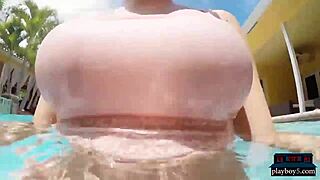 i watched my amateur girlfriends get fuked hard on camera poolside, it was so hot