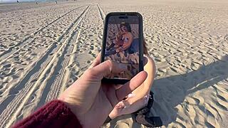 jewish milf fucks stranger at beach 😎