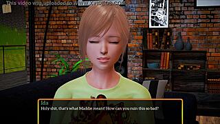 Big tits teen in new family