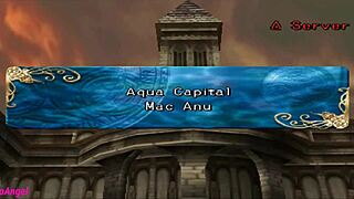 Playing a PS2 game with anime characters