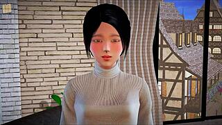 Big tits teen in new family