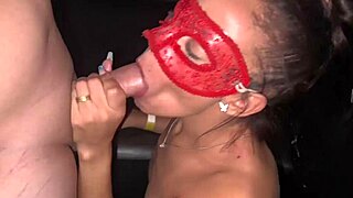 A hung man had sex with me while I was on a swing and I performed a deep throat job on him