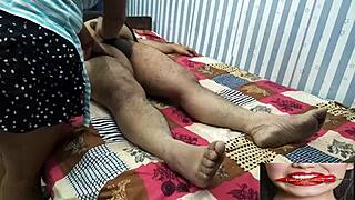 Check out this hot Indian nurse giving a massage in the parlour.