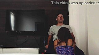 Neighbor's wife sucking in hotel room?