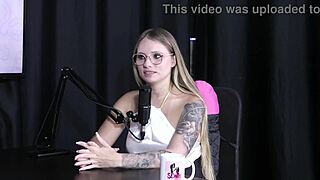 Naty Varga became a porn creator in sheer red lingerie for group sex