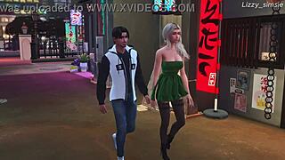 blonde stepsister in sims 4 3d animation with stepbrother and stranger