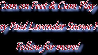 Hey, check out this pale latina's perfect feet for worship and footjob.