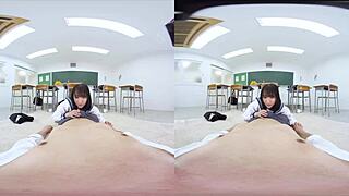 Classroom Confession Leads to Anal Blowjob