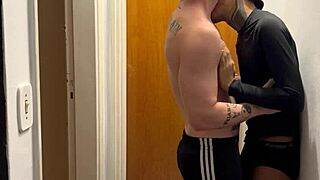 Young People Kissing Caught On Building Camera Surveillance