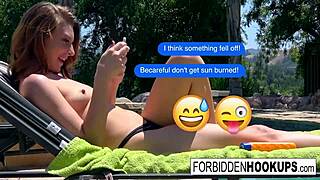 Wow, the delivery driver hooks up with his step sister for a blowjob!