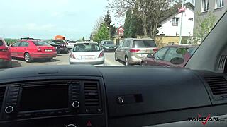 Dirty Whore Smashed Hard in Backseat of Take-Van for Looking Ready