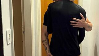 Young People Kissing Caught On Building Camera Surveillance