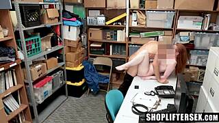 teen apprehended for rough strip search by security officer.