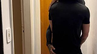 Young People Kissing Caught On Building Camera Surveillance